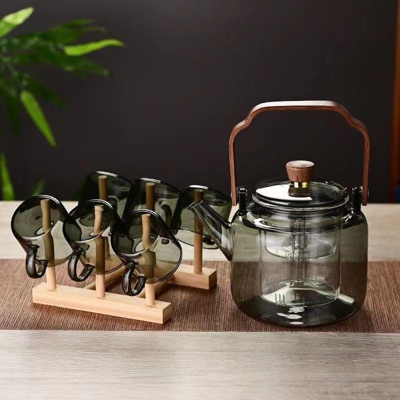 玻璃煮茶壶可明火电陶炉2024新款围炉耐高温提梁烧水壶养生茶厂家