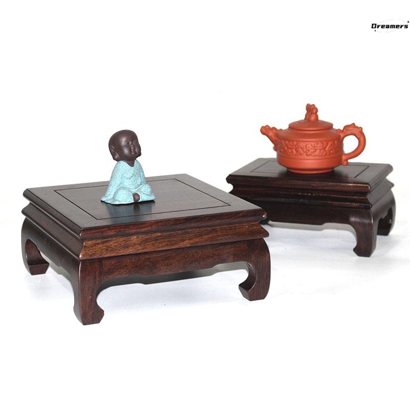 摆件实木底座雕刻工艺品花盆鱼缸