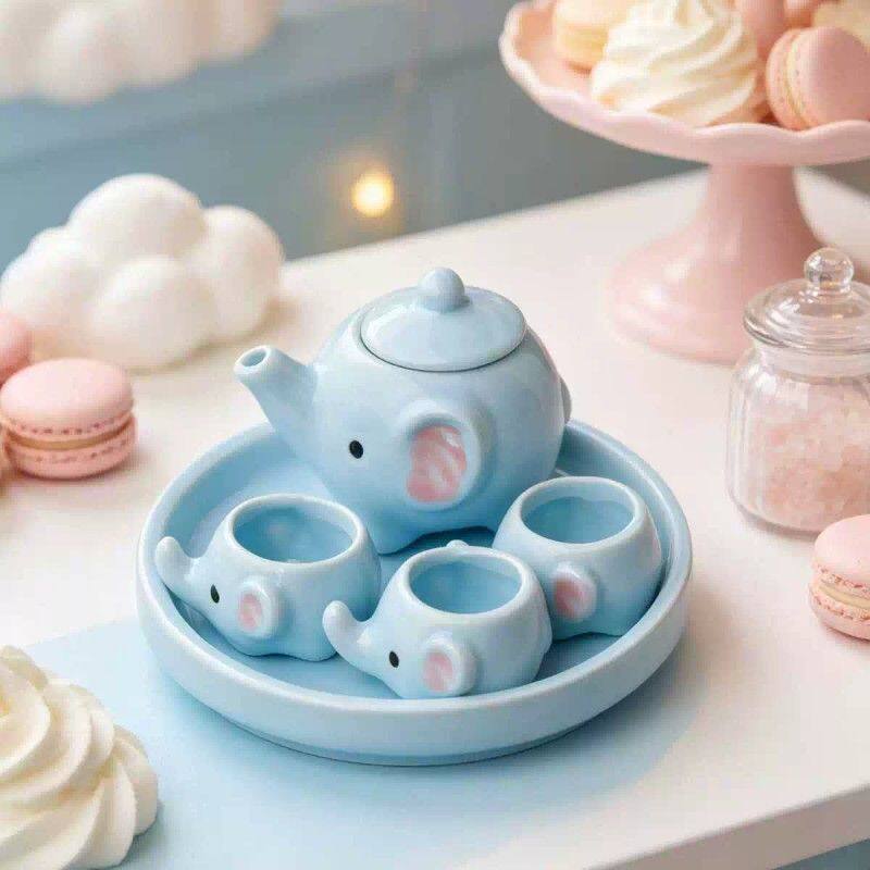 迷你茶具小号茶壶指尖壶把过家家玩具精品摆件陶瓷工艺文玩厂家
