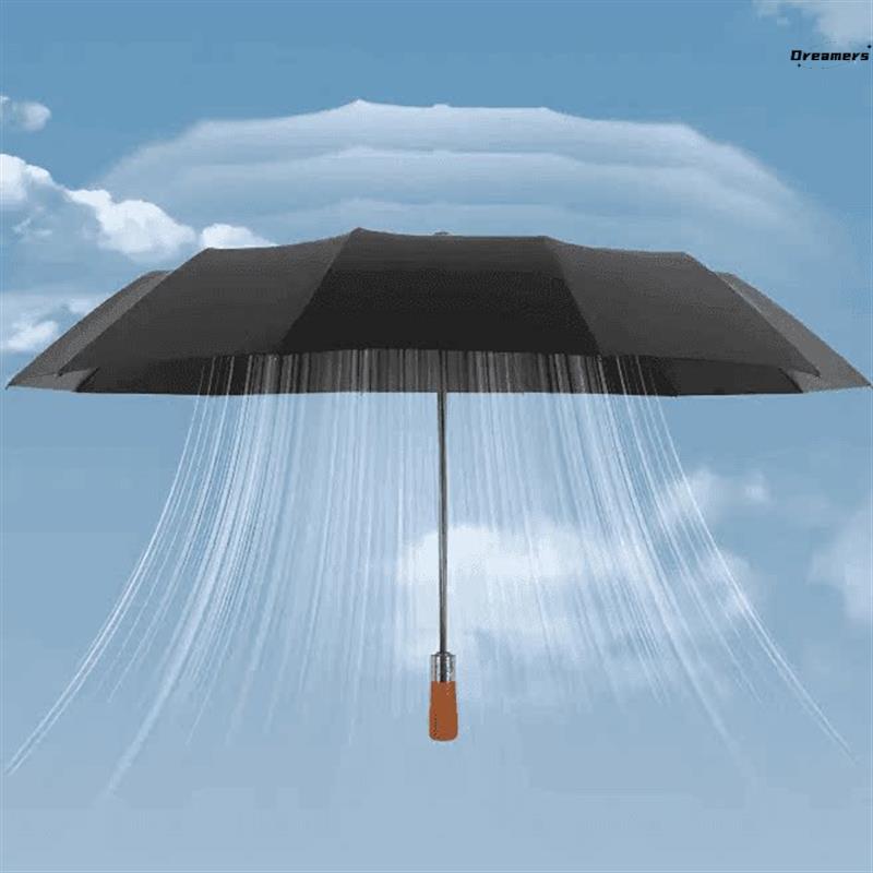 德国精工高档全自动木柄伞雨伞高级感男士黑胶防紫外线遮阳晴厂家