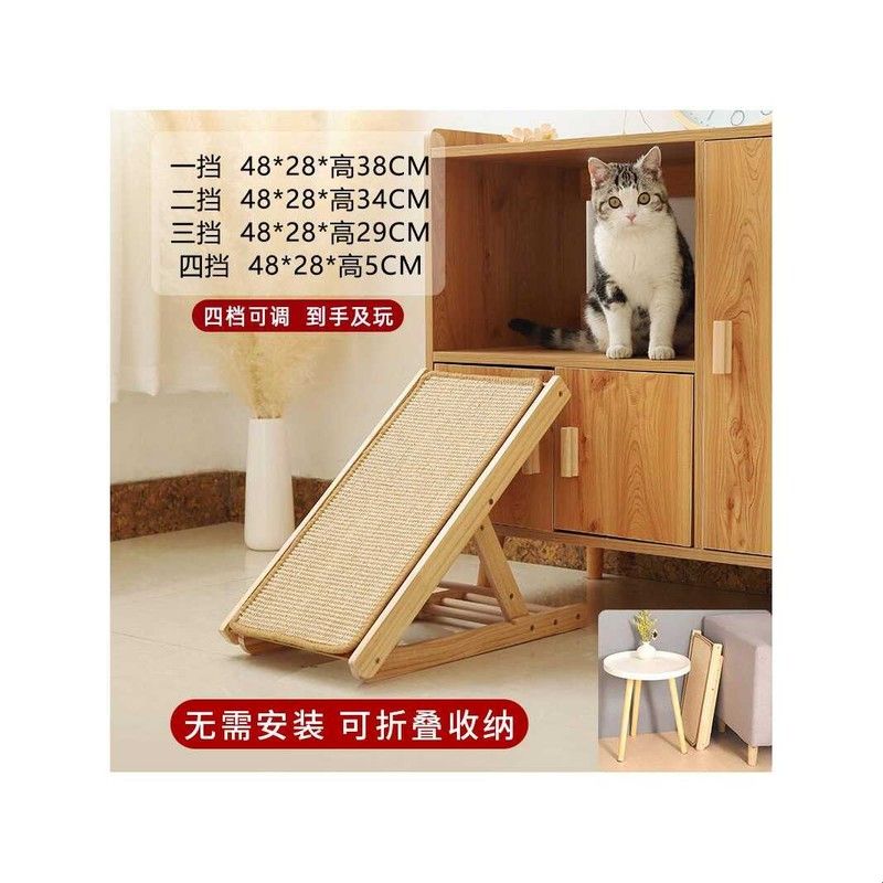 宠物楼梯猫狗上床台阶猫爬架防滑木质斜坡小型老年犬梯子床边沙发