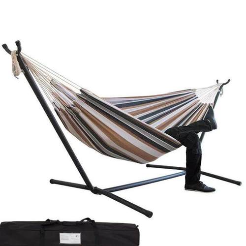 摇摆户外可拆卸户外露营风格吊床与支架家庭室内可折叠帆布摇厂家