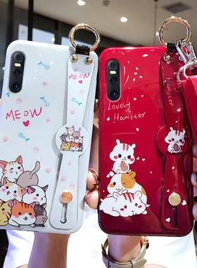 适用于vivox27手机壳女款vivox27pro手机壳vivo x27防摔腕带斜挎挂绳个性创意全包硅胶步步高X27pro保护套潮