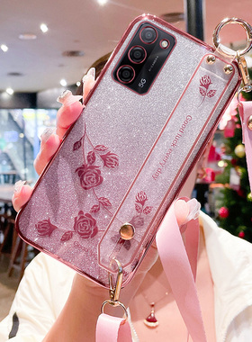 适用于oppoA55手机壳oppo保护A55s硅胶套5G全包opa防摔oppa软壳女opopa腕带oopoa555g斜跨可背s5g支架0pp0新