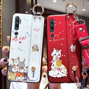 适用于小米cc9pro手机壳cc9硅胶cc9美图定制版cc9e保护套个性创意女款micc9e防摔潮腕带全包边九外壳软可爱卡