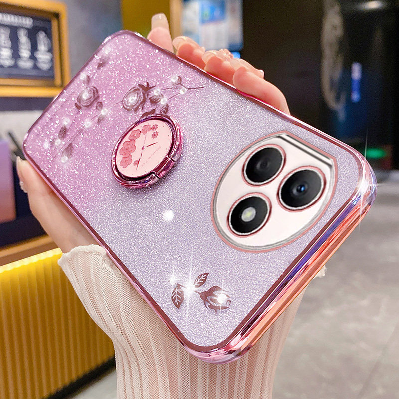华为荣耀x50i+手机壳玫瑰花支架