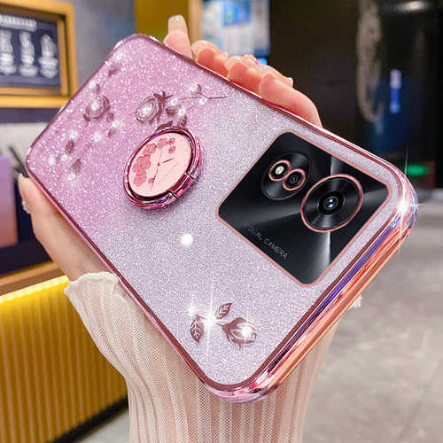 oppoa97手机壳玫瑰花支架