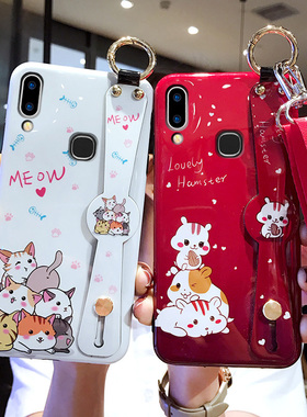 适用于红米note7手机壳小米noto7pro女款redmi7保护硅胶套防摔M1901F7E全包por女1910F7BE腕带T斜挎挂绳C软壳