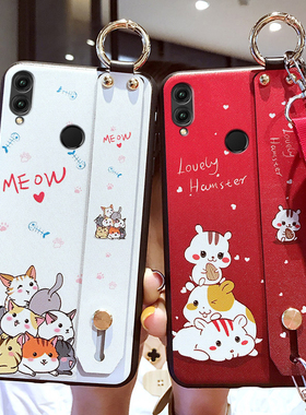 适用于华为荣耀10手机壳honor10青春版保护lite硅胶套note10防摔COL软壳BKL一AL00女TL10腕带十GT卡通RVL09潮