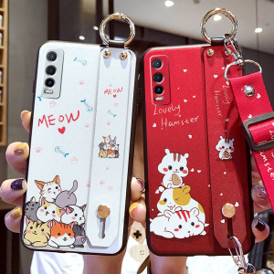 适用于vivoy30手机壳vivo y30保护硅胶套5G全包镜头V2034A防摔viviy软壳voviy步步高305g网红腕带卡通挂绳潮