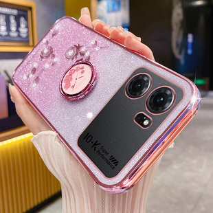 适用于oppoK10手机壳oppo保护K10pro硅胶套5G全包opk防摔oppk软壳opook闪粉玫瑰opopk105g指环支架por花0PP0