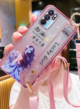 适用于opporeno6手机壳reno6pro保护reon6por十硅胶套oppo镜头全包5G防摔软壳opopreno65g加腕带斜挎挂绳reoo