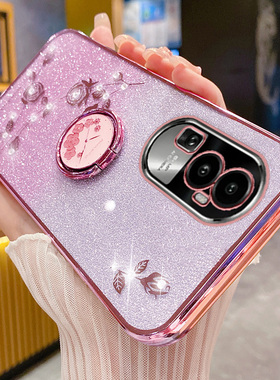 适用于opporeno10pro十手机壳reno10por保护oppo硅胶套5G全包防摔opporeon软壳opooreno闪粉玫瑰PHV花加PHW11