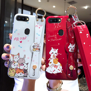 适用于oppor15手机壳R15梦境版R11s腕带opopr11保护oppor11splus硅胶套R11防摔oppor11t软壳plus挂绳s女款st0