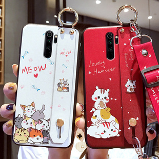 适用于红米note8pro手机壳女redminote8腕带保护硅胶套redmi 软壳网红卡通潮牌 not8por全包防摔小米noto8新款