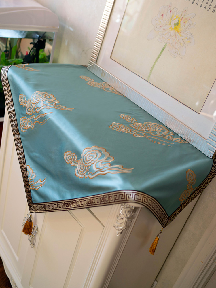New luxury Xiangyun cloth tablecloth Tablecloth Chinese high-grade waterproof square refrigerator bed cabinet cover cloth table cloth