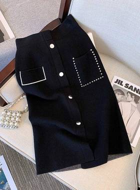 春季加大码装2026新款胖显瘦减龄高腰黑色百搭A字半身裙子潮0115k