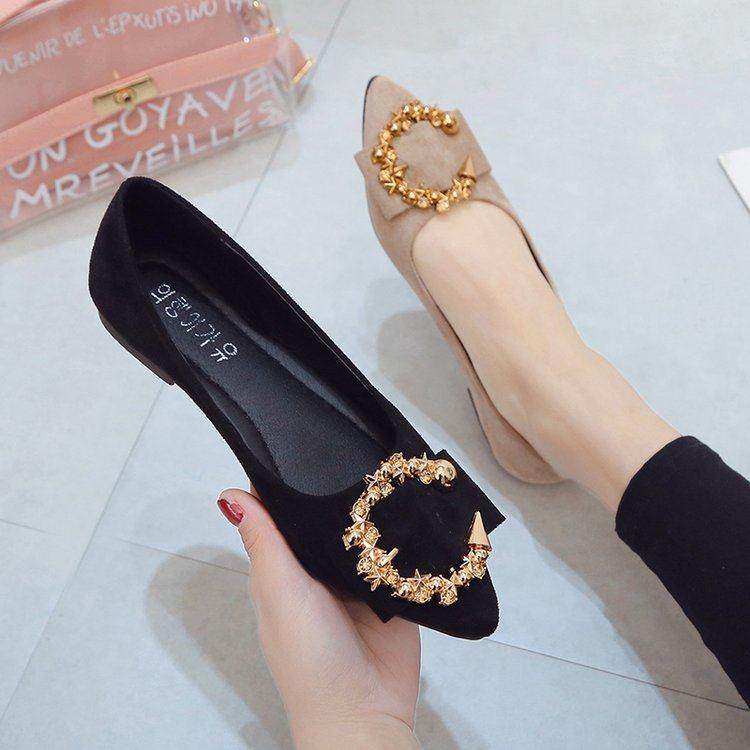 春秋平底单鞋女2026年新款一脚蹬女鞋尖头浅口孕妇鞋子百搭0125z,女鞋,勃肯鞋/软木鞋,淘宝优惠券,粉丝福利购,淘宝优惠卷