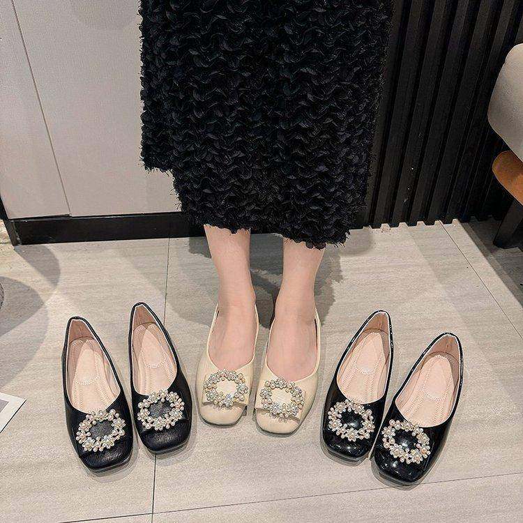 春秋单鞋女2026年新款平底豆豆百搭浅口温柔软底鞋0125z,女鞋,勃肯鞋/软木鞋,淘宝优惠券,粉丝福利购,淘宝优惠卷