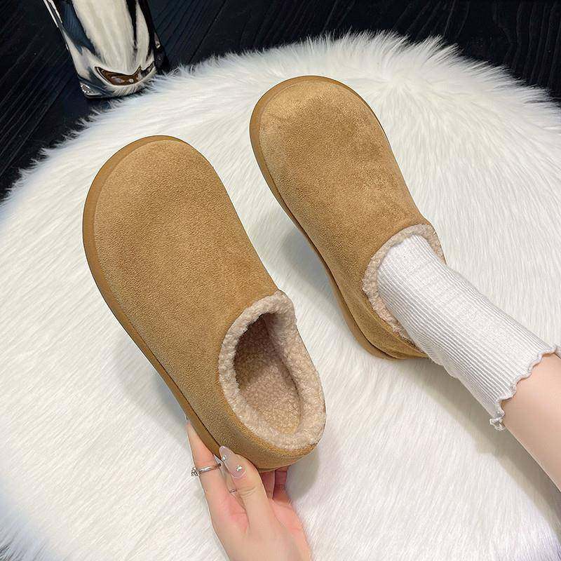 春秋加绒保暖勃肯鞋女2026新款包头毛毛鞋厚底一脚蹬懒人鞋0113z,女鞋,勃肯鞋/软木鞋,淘宝优惠券,粉丝福利购,淘宝优惠卷