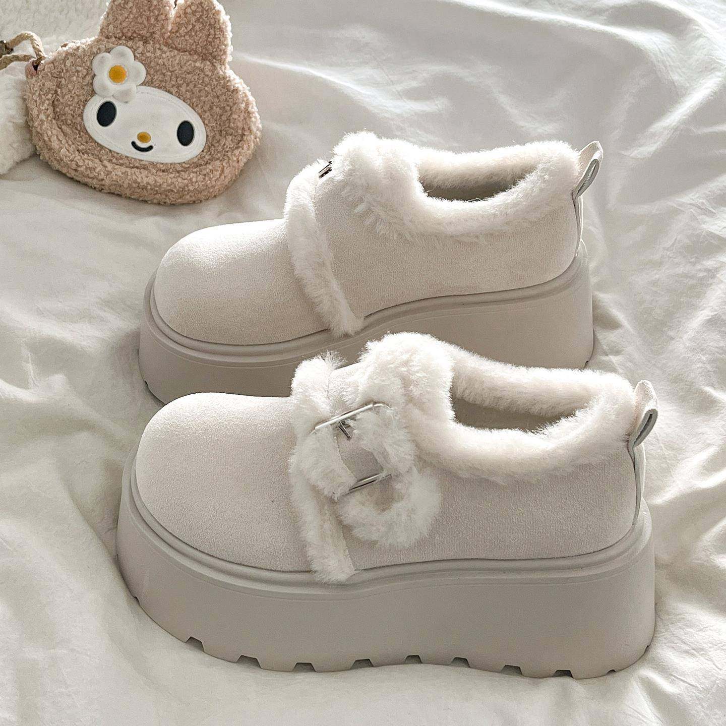 春季厚底加绒保暖勃肯鞋女2026年新款时尚百搭休闲靴毛毛鞋0109z,女鞋,勃肯鞋/软木鞋,淘宝优惠券,粉丝福利购,淘宝优惠卷