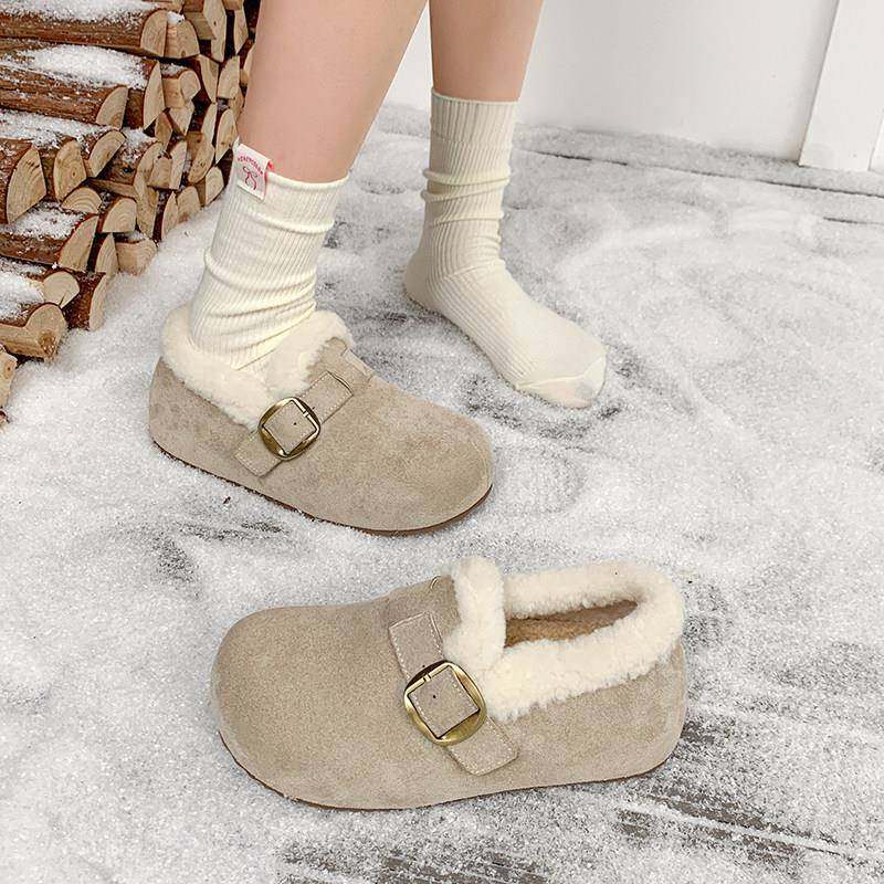 春秋厚底内增高加绒全包勃肯女鞋2026新款低帮靴毛毛鞋0113z,女鞋,勃肯鞋/软木鞋,淘宝优惠券,粉丝福利购,淘宝优惠卷