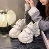 新款 魔术贴厚底增高老爹鞋 女2026春季 小个子显脚小轻便休闲0128r