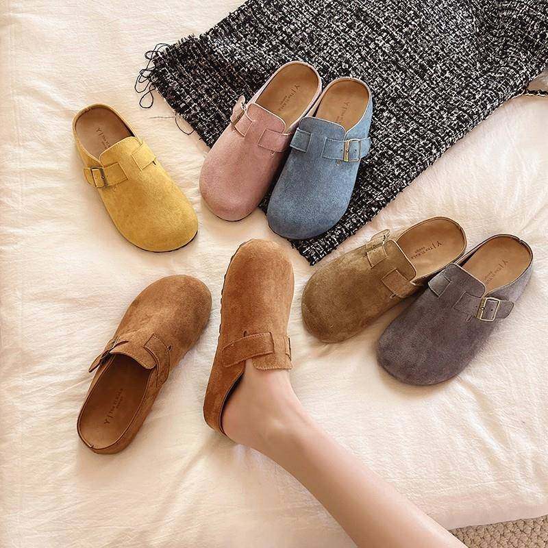 女春单勃肯鞋软底2026年新款秋森系穆勒鞋平底包头半拖鞋外0123k,女鞋,勃肯鞋/软木鞋,淘宝优惠券,粉丝福利购,淘宝优惠卷
