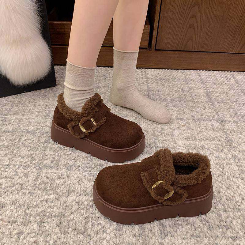 春秋厚底增高保暖勃肯鞋女2026新款加绒加厚靴外穿鞋子毛绒0113z,女鞋,勃肯鞋/软木鞋,淘宝优惠券,粉丝福利购,淘宝优惠卷