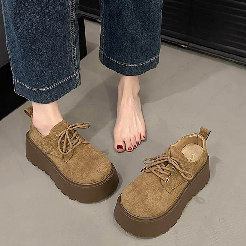 春秋松糕厚底系带勃肯鞋女2026新款百搭小个子时尚博肯单鞋0113z,女鞋,勃肯鞋/软木鞋,淘宝优惠券,粉丝福利购,淘宝优惠卷