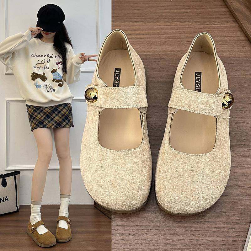 春秋浅口勃肯鞋女2026新款单鞋平底玛丽珍女鞋时尚奶奶豆豆0121z,女鞋,勃肯鞋/软木鞋,淘宝优惠券,粉丝福利购,淘宝优惠卷