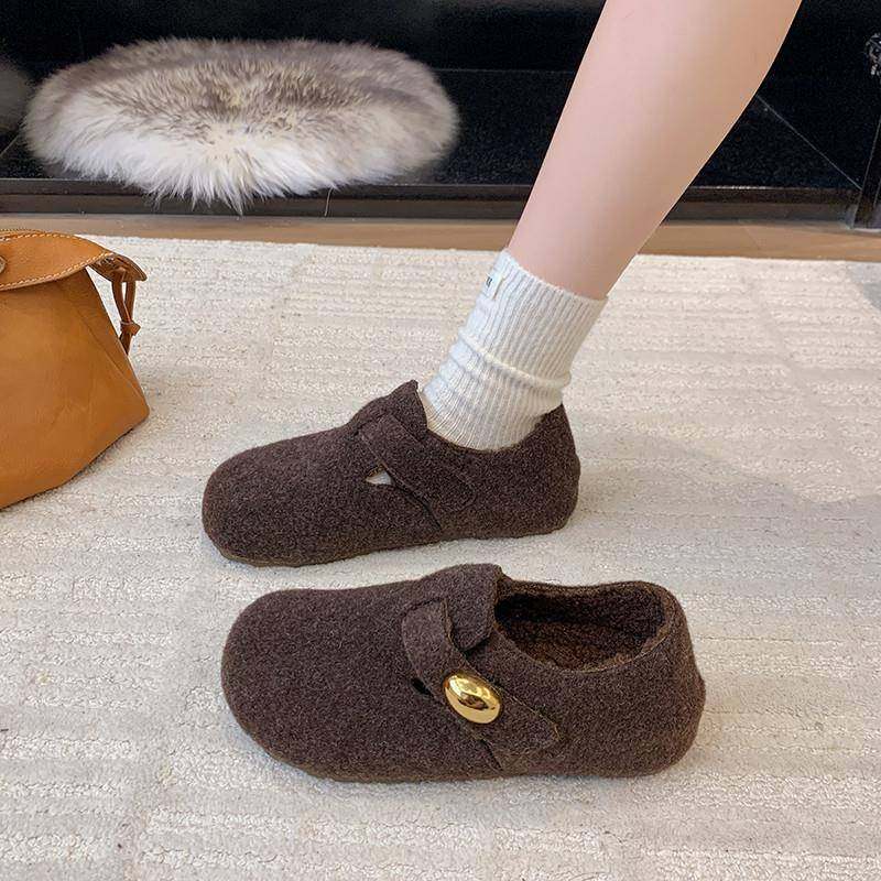 春秋软底内增高毛毡勃肯鞋女2026年新款时尚一脚蹬加绒鞋0113z,女鞋,勃肯鞋/软木鞋,淘宝优惠券,粉丝福利购,淘宝优惠卷