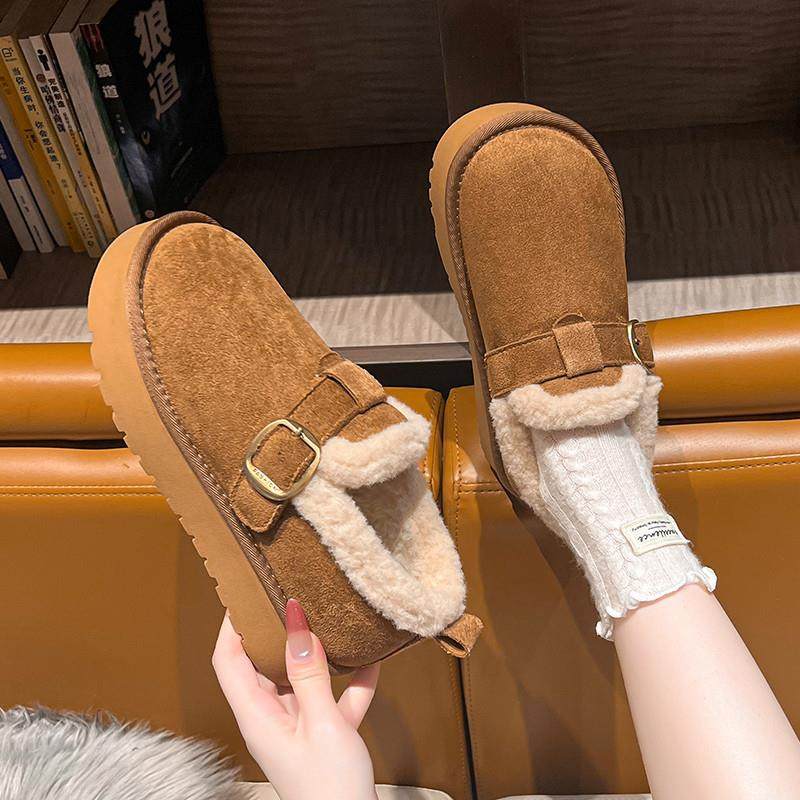 春季厚底勃肯鞋女2026新款新款加绒毛毛鞋保暖一脚蹬鞋0116z,女鞋,勃肯鞋/软木鞋,淘宝优惠券,粉丝福利购,淘宝优惠卷