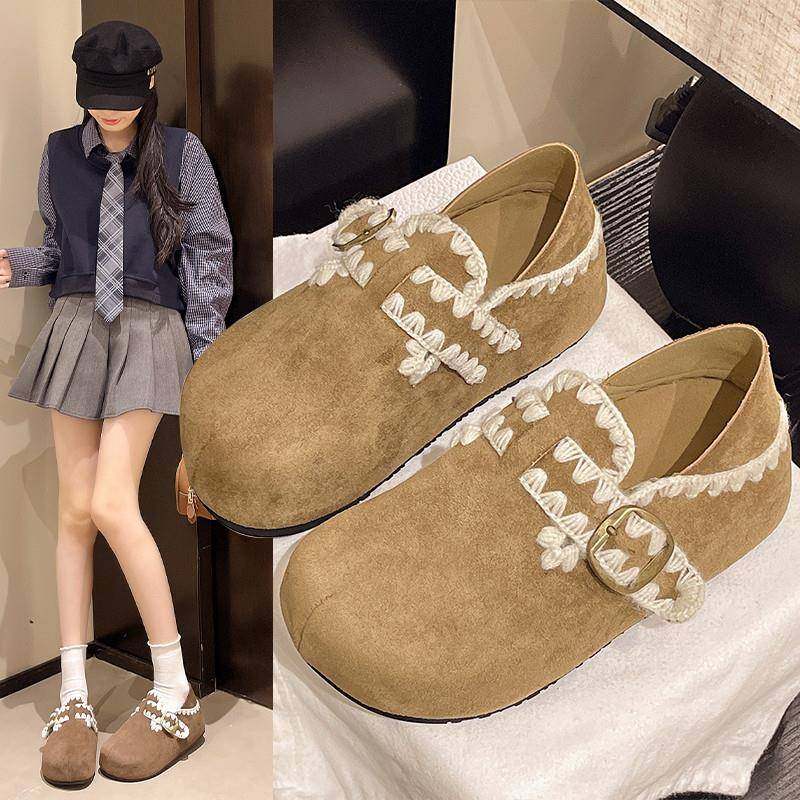 春秋厚底内增高两穿全包勃肯鞋女鞋2026新款一脚蹬博肯单鞋0113z,女鞋,勃肯鞋/软木鞋,淘宝优惠券,粉丝福利购,淘宝优惠卷