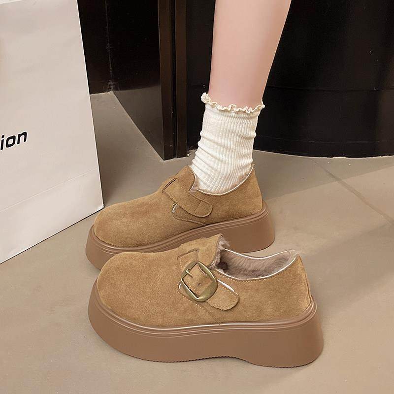 春季松糕厚底小个子增高勃肯鞋女2026新款加绒大头乐福鞋鞋0116z,女鞋,勃肯鞋/软木鞋,淘宝优惠券,粉丝福利购,淘宝优惠卷