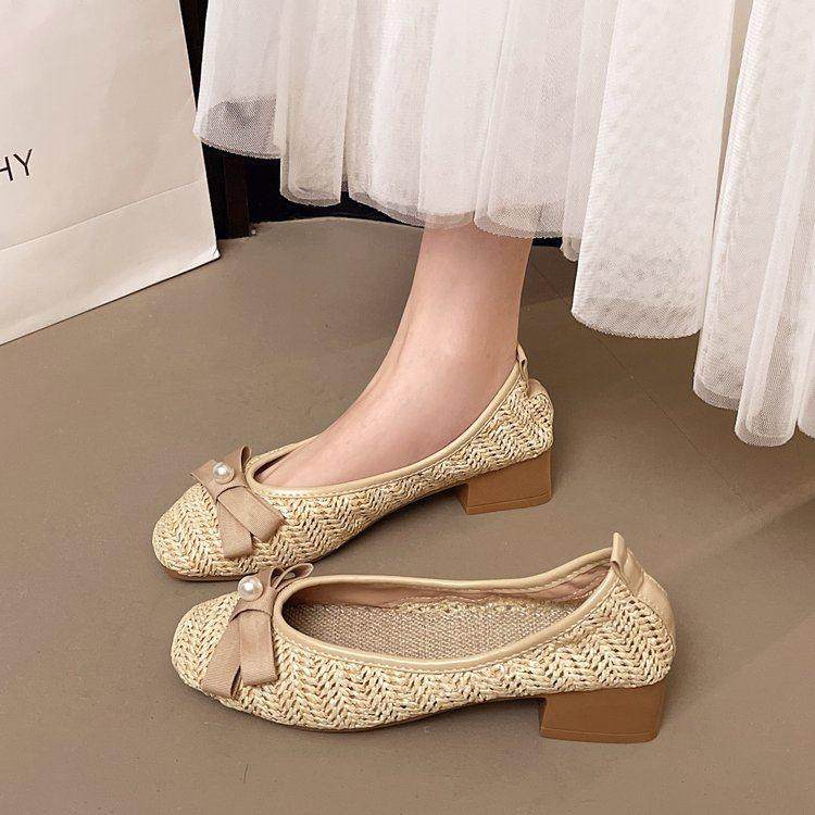 春秋豆豆鞋方头鞋沙滩凉鞋垫风平底透气麻配裙子软底新中式0125z,女鞋,勃肯鞋/软木鞋,淘宝优惠券,粉丝福利购,淘宝优惠卷