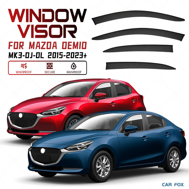 适用马自达MAZDA Demio Window visor车窗晴雨挡雨遮阳板雨眉专