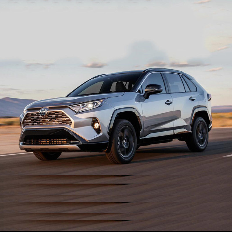适用19款RAV4车身饰条19RAV4改装门边条 车门装饰亮条车