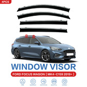 适用福特福克斯至今车窗晴雨挡雨板侧窗导流板Focus Window visor