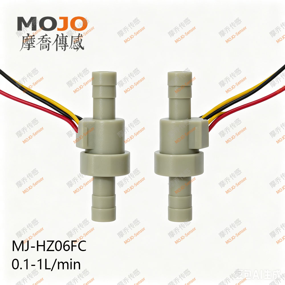 6mm迷你小型饮水机流量计0.1-1L/min高精度微型流量传感器HZ06FC