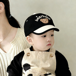 春秋季小宝宝帽子夏季薄款婴儿鸭舌帽潮流休闲男童短檐遮阳棒球帽