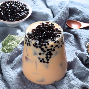 广禧迷你珍珠粉圆1kg 0.4CM小颗粒黑糖珍珠粉圆奶茶店专用原配料