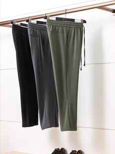 新款 夏季 男士 泡泡纱长裤 男 清凉裸感王 冰丝冷感长裤 弹力泡泡纱