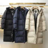 户外防风防水中长款 鸟家猛货 极寒级800蓬白鹅绒情侣款 羽绒服男