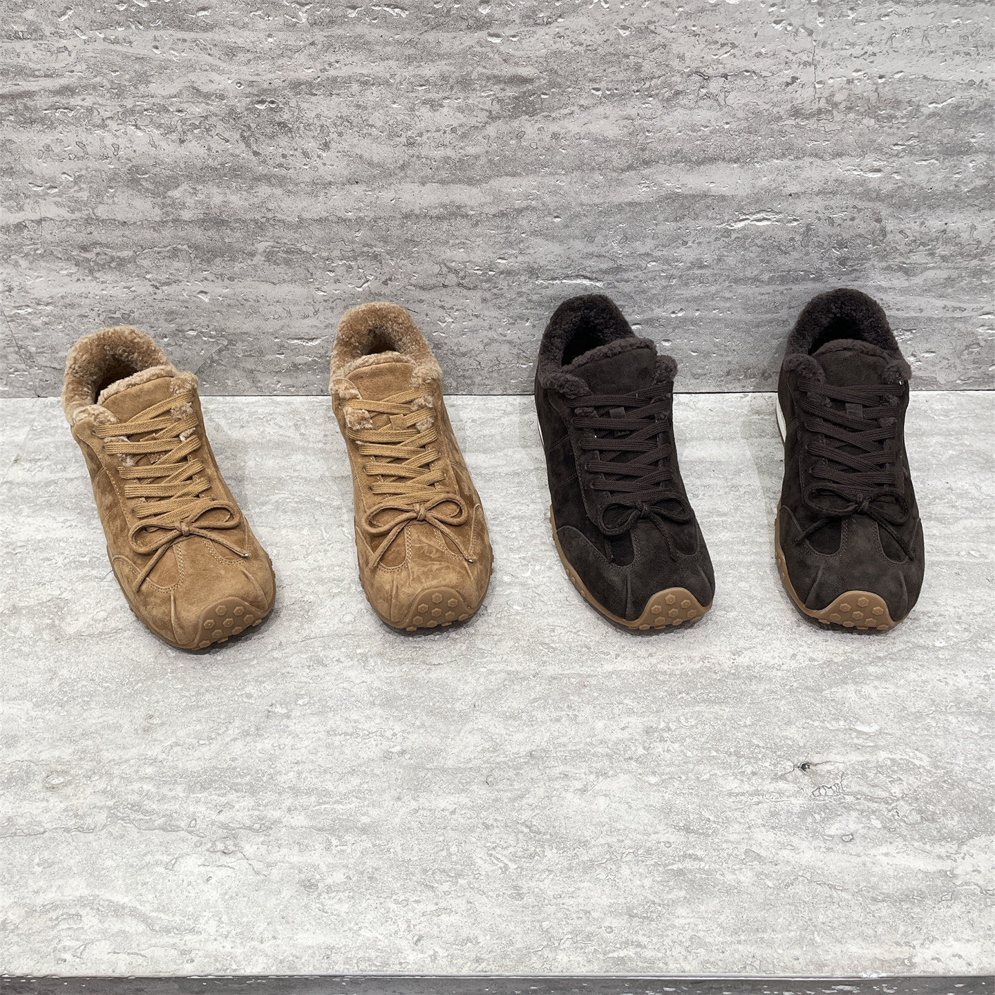 XFMD欧洲站冬款磨砂真皮加绒鞋