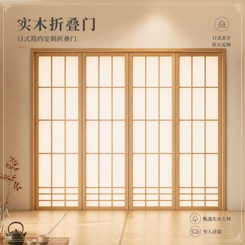 定制实木折叠门全国上门安装