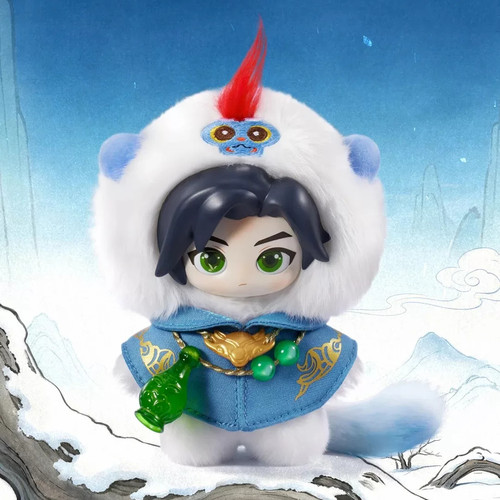正版miniso名创优品凡人修仙传动画灵契兽元纲搪胶毛绒盲盒挂件