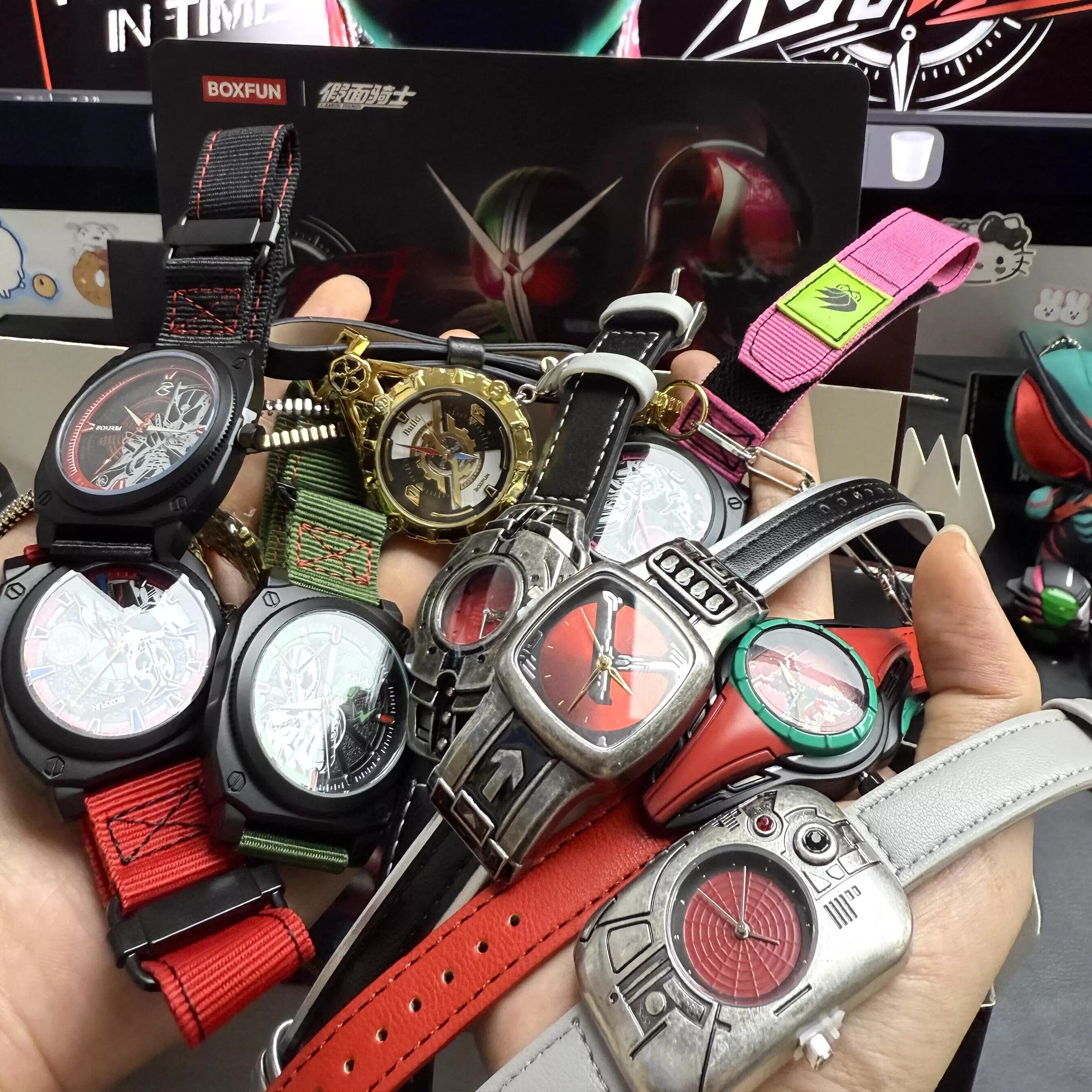 正版麦和BOXFUN假面骑士手表盲盒荣光铸时系列腕表潮玩周边礼物