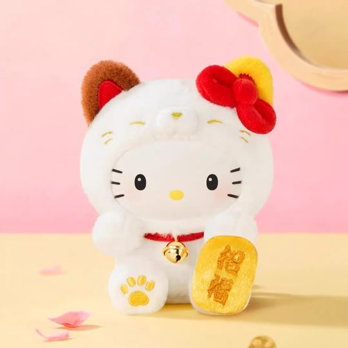 现货TOPTOY三丽鸥家族招财猫系列毛绒挂饰盲盒可爱玩偶新年礼物女