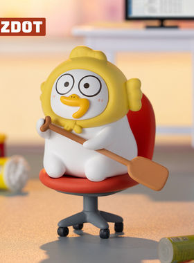 正品PLZDOT小刘鸭专业团队系列MINI盲盒公仔潮玩可爱桌面车载摆件